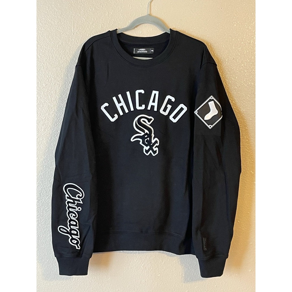 Men's 3XL NWOT Chicago White‎ Sox Pro Standard Classic CrewNeck Sweatshirt Black